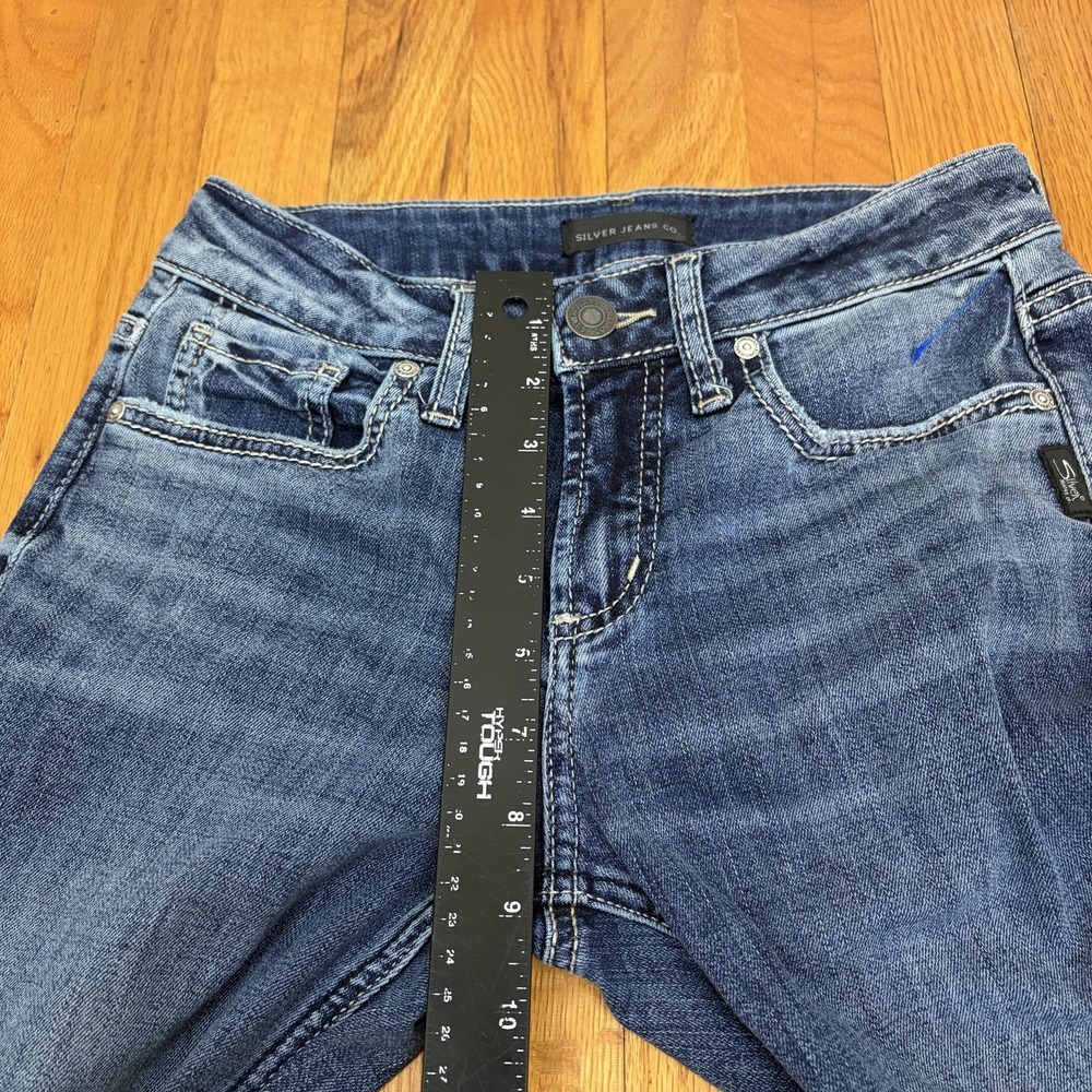 Silver Jeans Co Suki Straight Jeans Womens 26x31 Blue Medium Wash Stretch Denim - Picture 7 of 9